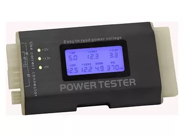 Delock Tester zasilaczy komputerowych (LCD)