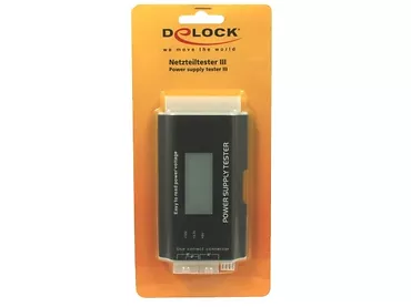 Delock Tester zasilaczy komputerowych (LCD)