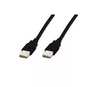 Kabel połączeniowy USB 2.0  Typ USB A/USB A, M/M czarny 1,8m