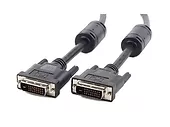 Kabel DVI-D(M)/DVI-D(M)(24+1) Dual Link Ferryt 4.5M Czarny