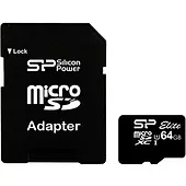 microSDXC 64GB CL10/UHS-1 40/15 MB/s Elite + adapter