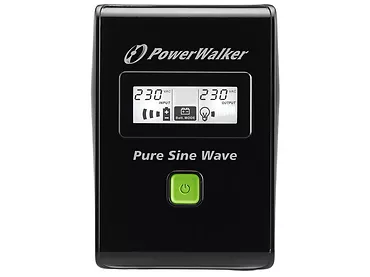 UPS LINE-INTERACTIVE 800VA 2X PL 230V, PURE SINE    WAVE, RJ11/45 IN/OUT, USB, LCD