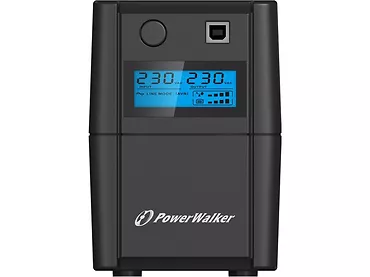 PowerWalker UPS LINE-INTERACTIVE 650VA 2X 230V PL OUT, RJ11     IN/OUT, USB, LCD