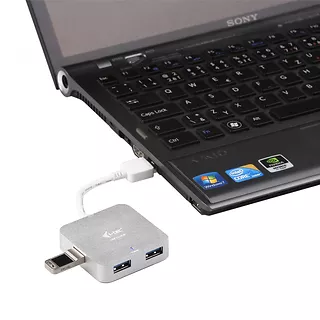 USB 3.0 Metal Passive HUB 4 Porty bez zasilacza do Notebooka Ultrabooka Tablet PC Obsługa Windows i Mac OS