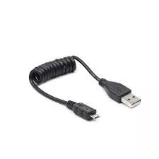 Kabel USB AM-Micro Spirala 20-60cm