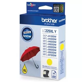 Brother LC-225XLY inkoust yellow, 1200 str