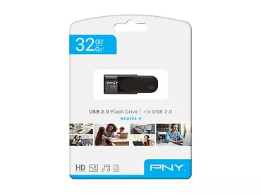 PNY pendrive 32GB USB2.0 ATTACHE4 FD32GATT4-EF