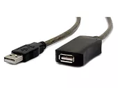 Przedłużacz USB 2.0 typu AM-AF 10m aktywny czarny