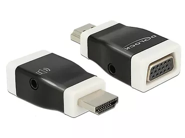 Adapter HDMI-A(M)->VGA(F)+z funkcją audio