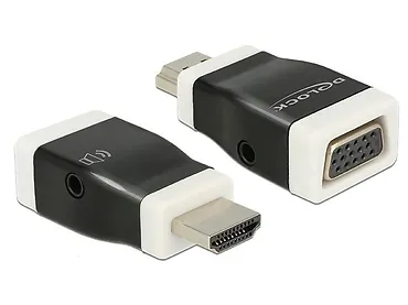 Adapter HDMI-A(M)->VGA(F)+z funkcją audio