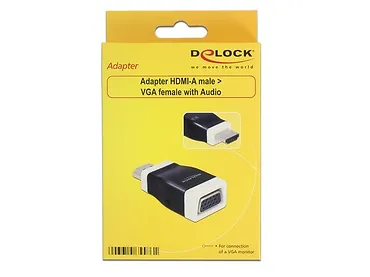 Adapter HDMI-A(M)->VGA(F)+z funkcją audio