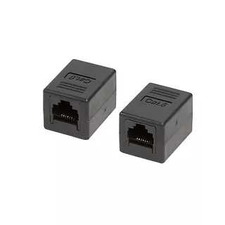 LogiLink Złączka RJ45-RJ45 żeńsko -żeńska kat.6 UTP czarna