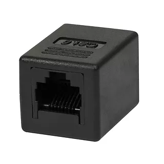 Złączka RJ45-RJ45 żeńsko -żeńska kat.6 UTP czarna