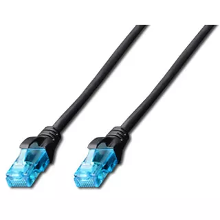 ASSMANN Patch cord U/UTP kat.5e PVC 0,5m czarny