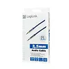 LogiLink Kabel audio 2xJack 3.5mm stereo M/M, 0.3m, niebieski