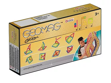 Klocki magnetyczne PROM GEOMAG GEO-530 GLITTER BROKATOWE 22 elementy