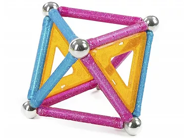 Klocki magnetyczne PROM GEOMAG GEO-530 GLITTER BROKATOWE 22 elementy