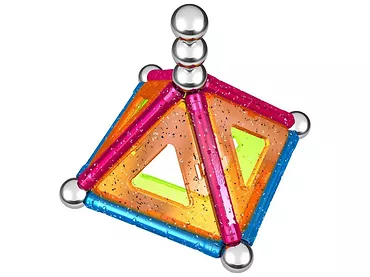 Klocki magnetyczne PROM GEOMAG GEO-530 GLITTER BROKATOWE 22 elementy