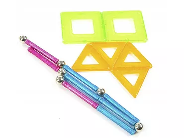 Klocki magnetyczne PROM GEOMAG GEO-530 GLITTER BROKATOWE 22 elementy