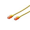 Patch cord U/UTP kat.6 PVC 3m żółty