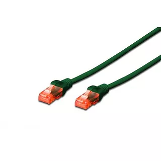 Patch cord U/UTP kat.6 PVC 3m zielony