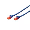 Digitus Patch cord U/UTP kat.6 PVC 3m niebieski