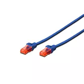 Patch cord U/UTP kat.6 PVC 3m niebieski