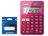 Kalkulator biurowy Canon LS100K Różowy + Pendrive Goodram 8GB
