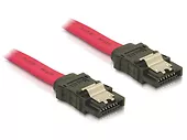 Kabel SATA II 3Gb/s 50cm (metalowe zatrzaski) czerwony