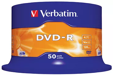 Płyta DVD-R Verbatim 4,7GB 16X op. 50 SZ