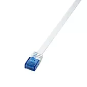 Patch Cable płaski CAT5e U-UTP, 0.25m, biały