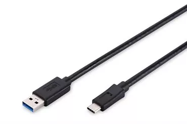 Kabel połączeniowy USB 3.0 SuperSpeed Typ USB A/USB C M/M czarny 1m