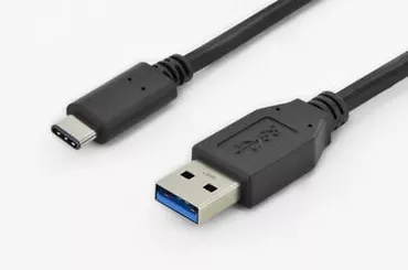 Kabel połączeniowy USB 3.0 SuperSpeed Typ USB A/USB C M/M czarny 1m