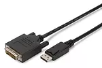 ASSMANN Kabel adapter Displayport 1.1a z zatrzaskiem Typ DP/DVI-D (24+1) M/M czarny 2m