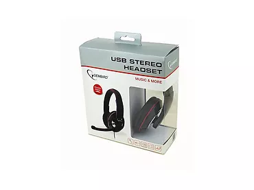 Gembird Słuchawki z mikrofonem MHS-U-001 USB czarne