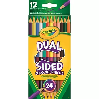 CRAYOLA Dwustronne kredki ołówkowe 12 szt.