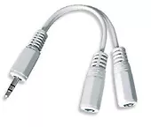 Gembird Adapter JACK 3.5mm stereo(M) -> 2x JACK 3.5mm stereo(F)