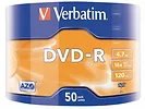 Płyta Verbatim DVD-R 16x 4.7GB 50P SP Matt Silver Wrap 43788