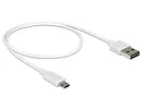 Kabel Micro USB AM-BM DUAL EASY-USB 2m White