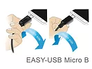 Kabel Micro USB AM-BM DUAL EASY-USB 2m White