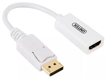 Unitek Adapter DisplayPort - HDMI 4K; Y-6332 BIAŁY