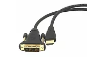 Kabel HDMI-DVI 1.8M (pozłacane końcówki)