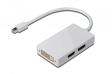 Adapter DisplayPort 1.1a miniDP-DP+HDMI+DVI 0.2m