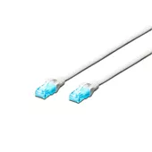 Patch cord U/UTP kat.5ePVC 0,5m szary