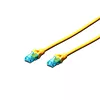 Patch cord U/UTP kat.5e PVC 3m żółty