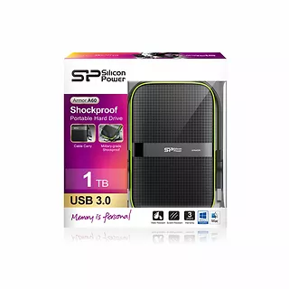 ARMOR A60 1TB USB 3.0 BLACK-GREEN/PANCERNY wstrząso/pyło i wodoodporny