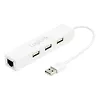 Adapter Fast Ethernet do USB2.0 z hubem USB2.0