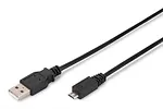 ASSMANN Kabel połączeniowy USB 2.0 HighSpeed Typ USB A/microUSB B      M/M czarny 1,8m