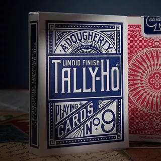BICYCLE TALLY-HO Std. Index mix red&blue Circle
