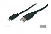 Kabel USB2.0 A/M - mikro B/M 1m